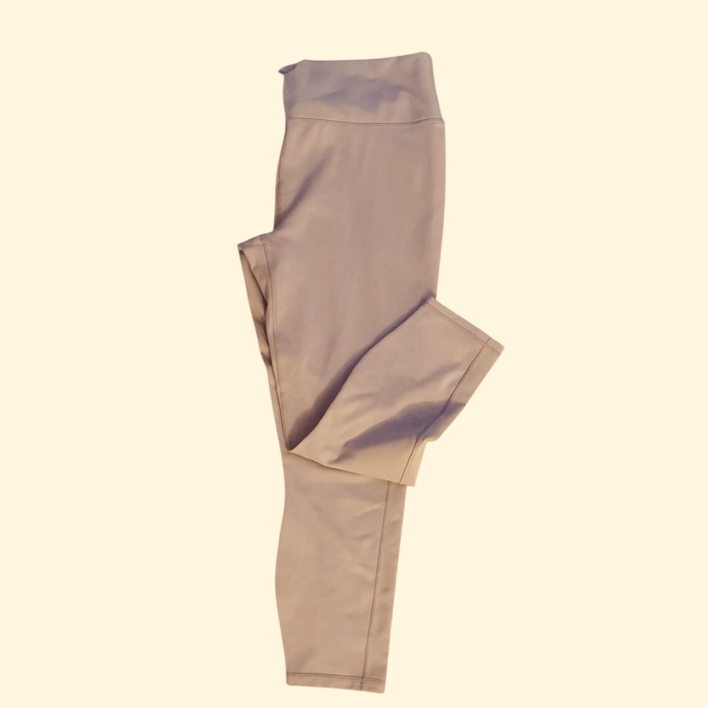 Fabletics High-Waisted Leggings in Light Taupe